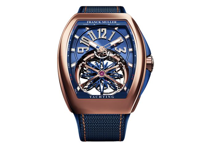 Architektura a interiéry jsou inspirovány kolekcí hodinek Franck Muller Vanguard.