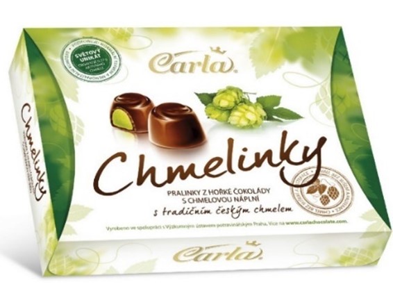 Firma Carla využívá chmelový bylinný homogenát při výrobě unikátních pralinek Chmelinky, které spojují chuť a funkční složení.