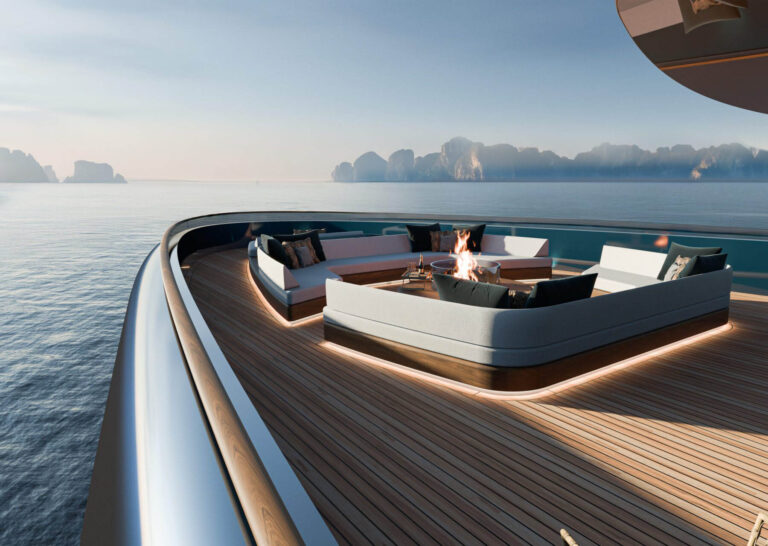 Design lodi se inspiroval britským cestovatelem a spisovatelem z 18. století Richardem Lasselsem.