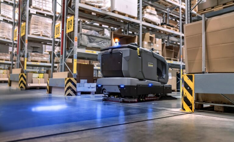 Digitální dvojče továrny – AI model, který simuluje výrobu a ukazuje, jaký dopad mají různé procesy na životní prostředí. Foto: Kärcher