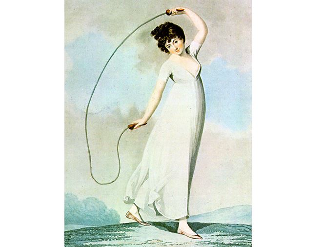 Pro ženy je skákání dlouho tabu. Nehodí se, aby ukazovaly kotníky.