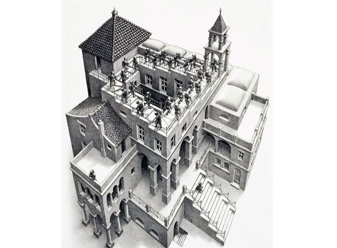 Skutečný hit udělá z nekonečného schodiště až klášter od Mauritse Eschera.