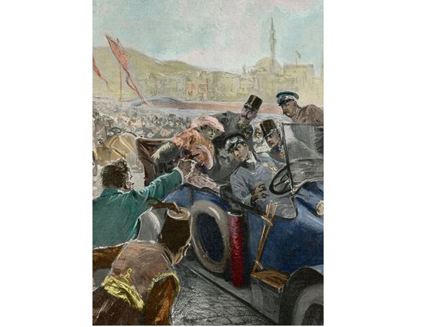 Atentátníkovi vjel přímo do cesty.