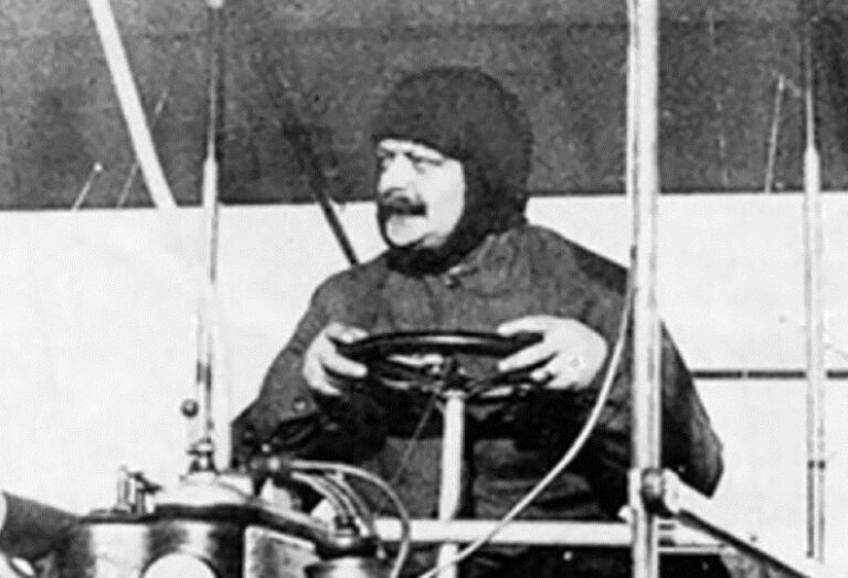 Patřil také k nadšeným průkopníkům letectví.