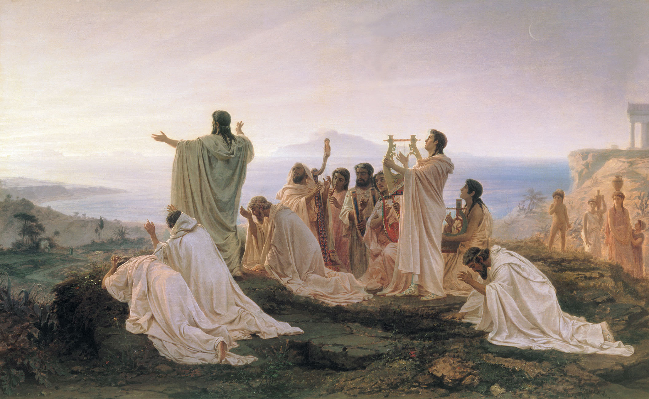 Pythagoras sám sebe považoval za proroka. Své žáky nutil, aby k němu vzhlíželi jako k bohu.
