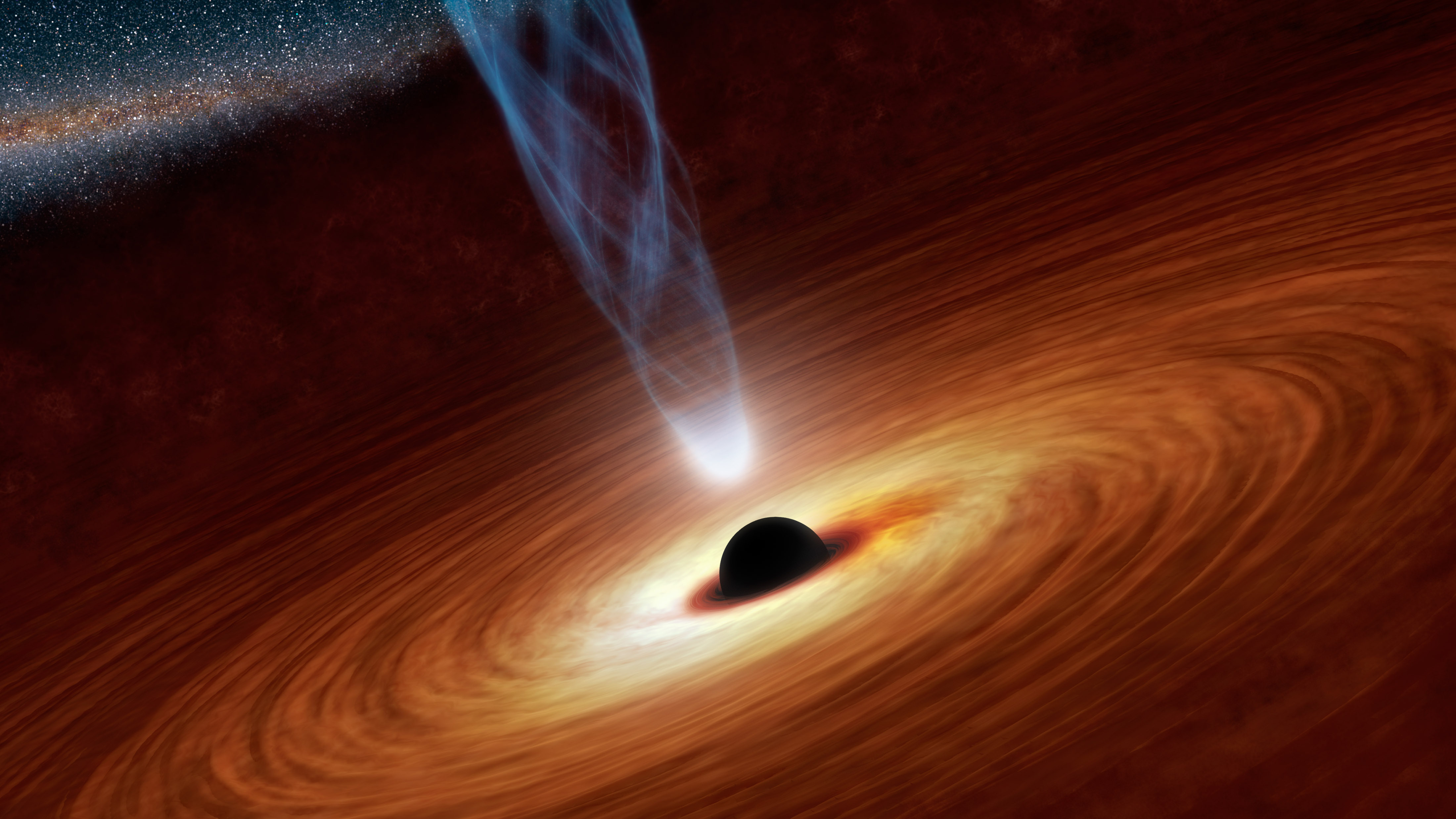 03 – Supermasivní černé díry se zpravidla vyskytují uprostřed větších galaxií.