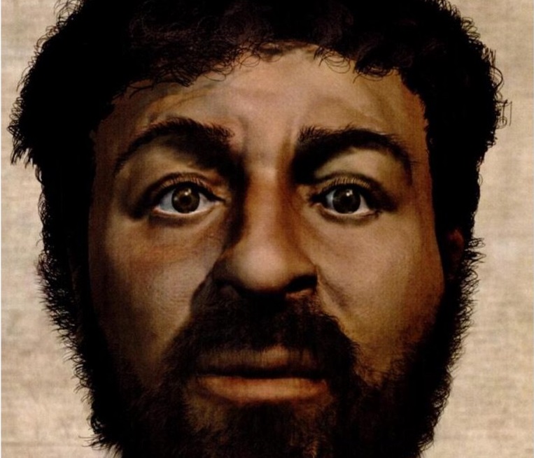 2 – Jedna z rekonstrukcí Kristovy tváře