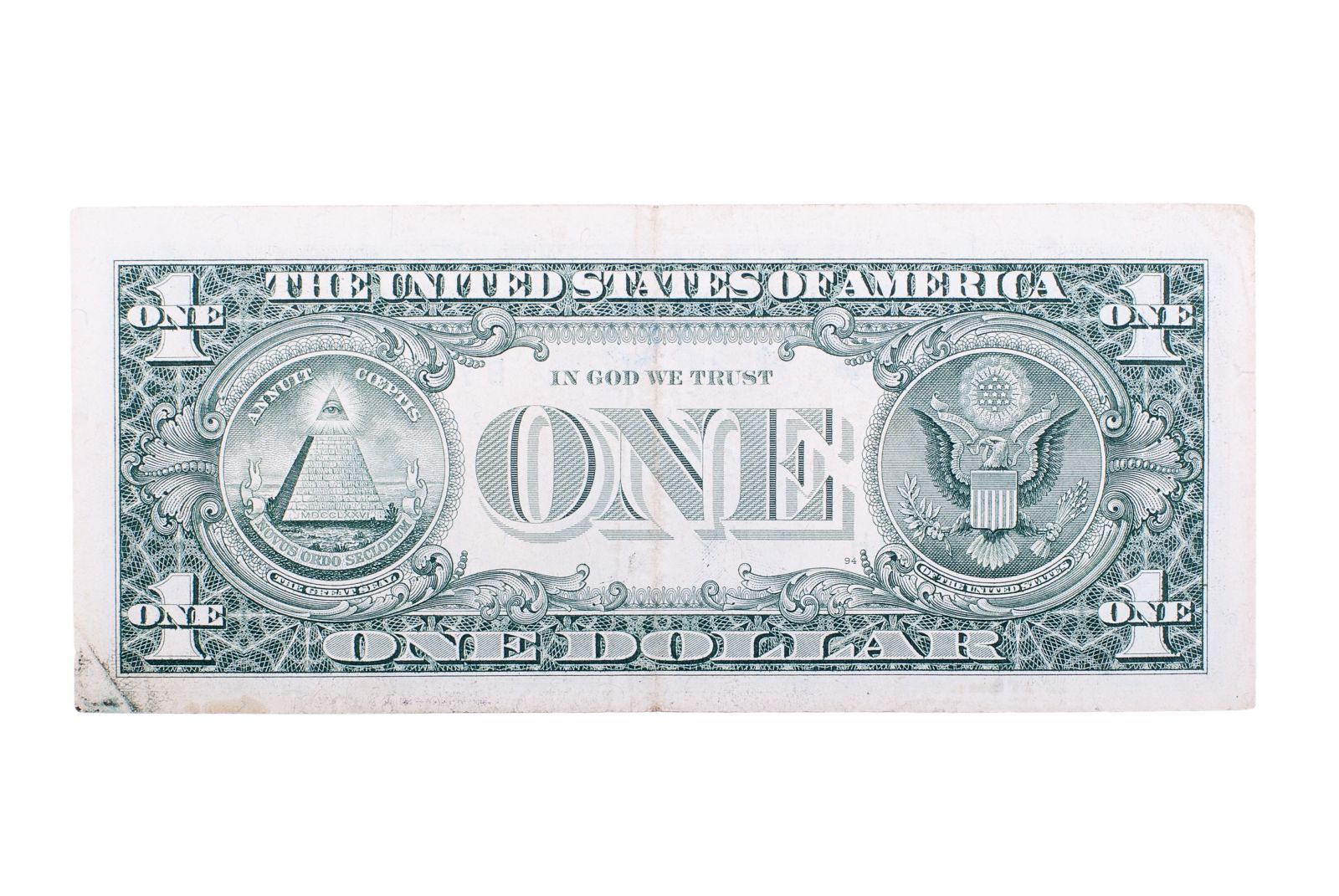 Dollars on top on god. Доллар купюра. Обратная сторона долларовой купюры. Первая долларовая купюра. 1 Доллар купюра Обратная сторона.