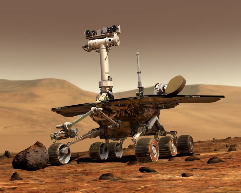 Sonda Opportunity pořídila na Marsu mezi lety 2003–2018 přes 220 000 fotografií.