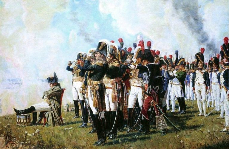 Zachmuřený Napoleon. Pro svedení nejdůležitější bitvy s Rusy si nevybral ideální místo.