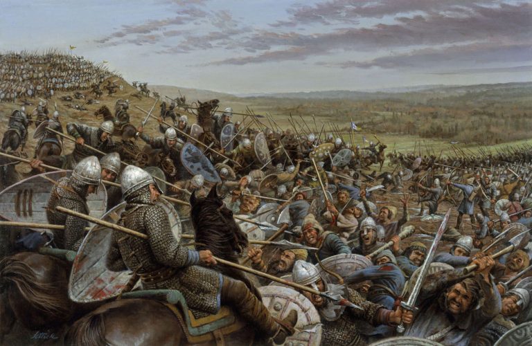 Bitva u Hastingsu v roce 1066 skončila rozhodným vítězstvím normanského vojska.