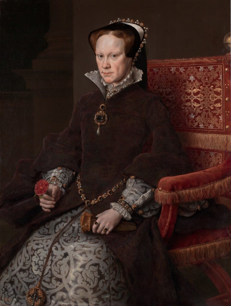 Marie I., často přezdívaná „Krvavá“ rozpoutala v zemi horlivé pronásledování protestantů.