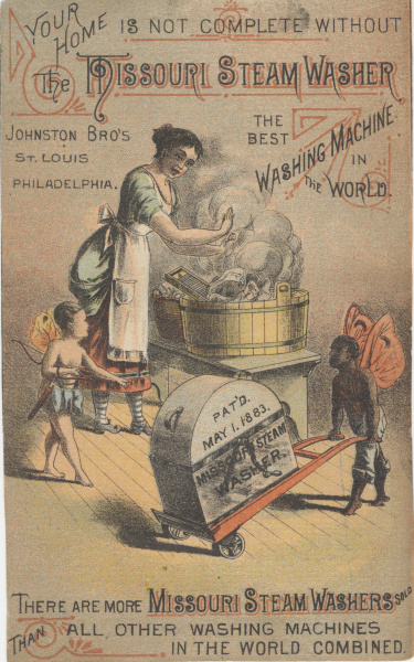Roku 1884 se v USA stává hitem přenosná parní pračka