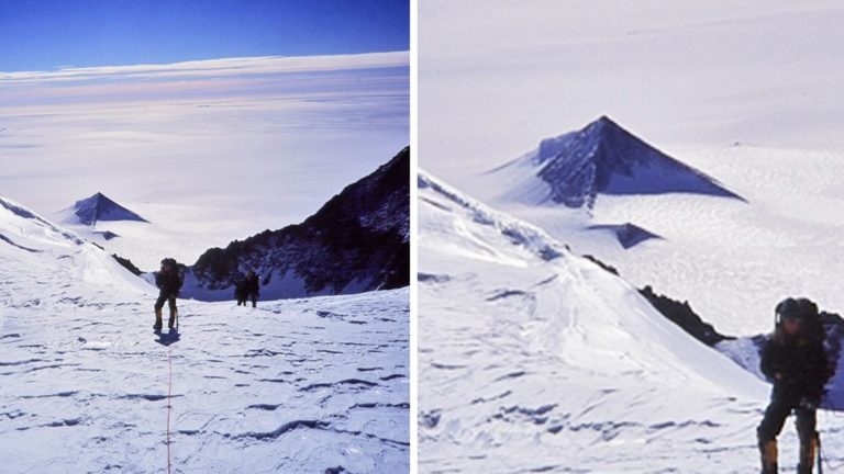 Podle vědců je tajemný úkaz tzv. nunatek, vrchol hory vystupující z ledovce.