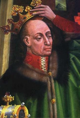 Vladislav II. Jagello se bitvě dlouho vyhýbá.