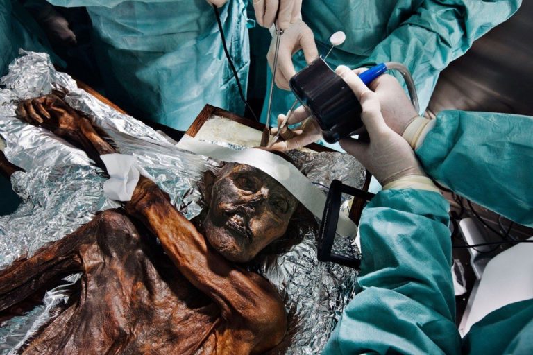 V době nálezu váží mumie necelých 14 kilogramů a je mimořádně křehká.
