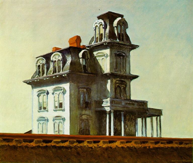 Obraz Dům u kolejí, který Hopper vytvořil v roce 1925, inspiroval Alfreda Hitchcocka pro kulisu, do které v roce 1960 zasadil svůj slavný filmový horor Psycho.