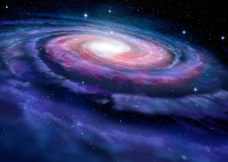 Naše Galaxie je rotující spirála. Slunce v ní létá rychlostí téměř milion km/h.