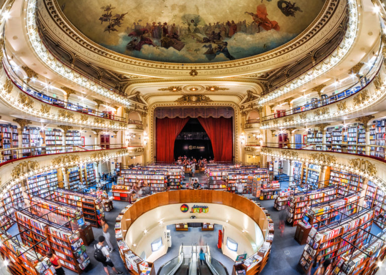 Knihkupectví El Ateneo Grand Splendid v Buenos Aires je původně divadlo.