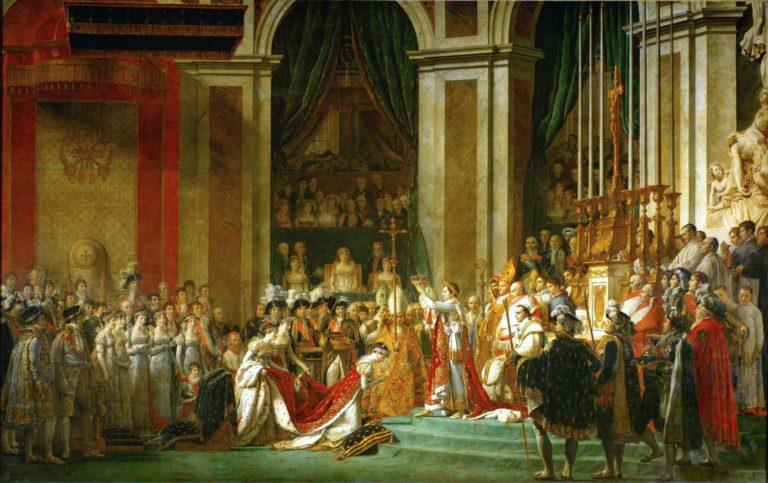 Napoleon se nechal korunovat na císaře.