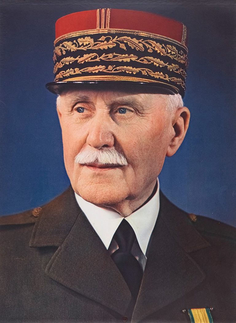 Philippe Pétain dokáže nepřítele zastavit.