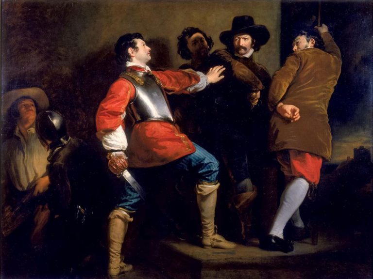 Guy Fawkes byl popraven za velezradu.