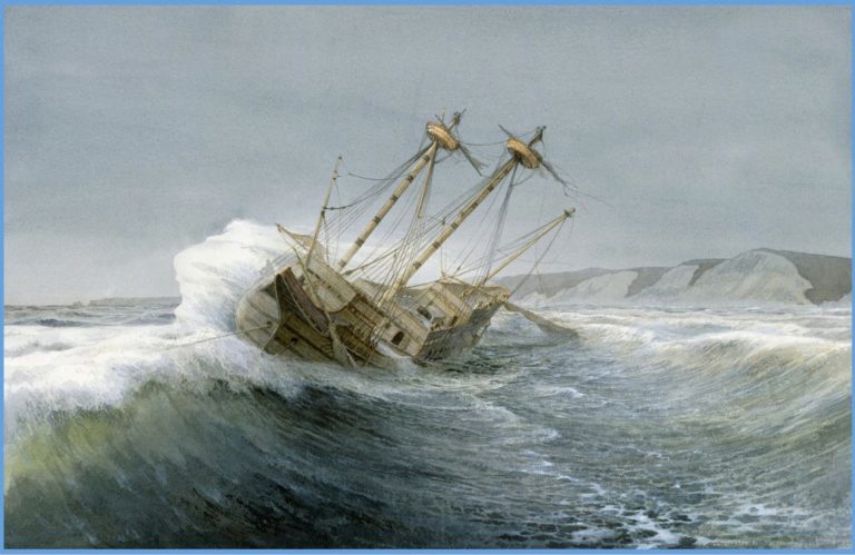 Na místě se utopilo 18 mužů, zatímco kapitán a 40 členů posádky stačilo zkáze uniknout.