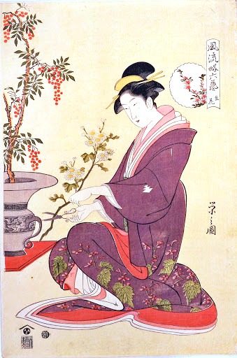 Ženy se k ikebaně dostanou až na konci 19. století.