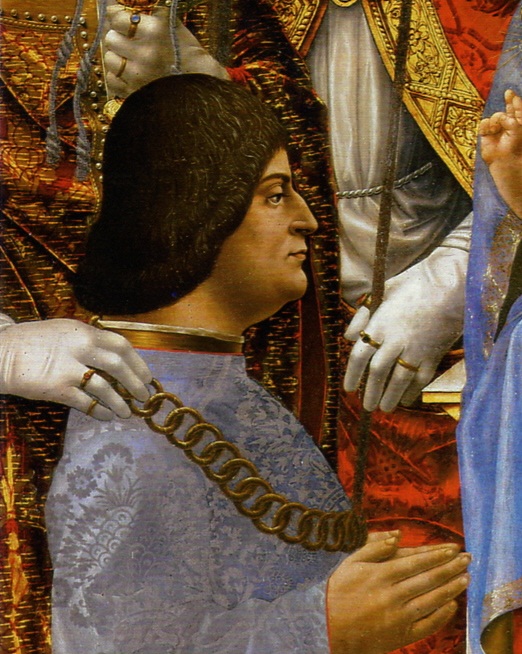 Geniální všeuměl mohl portrét namalovat během pobytu v Miláně ve službách Ludovica Sforzy.