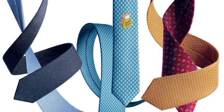 Módní dům Hermès začal kravaty nabízet v roce 1949 s nápadem přišel butik v Cannes.