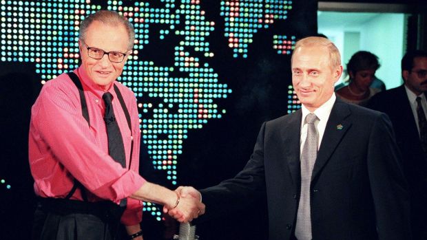 Ruský prezident Vladimir Putin označí oblíbeného moderátora za velkého profesionála.