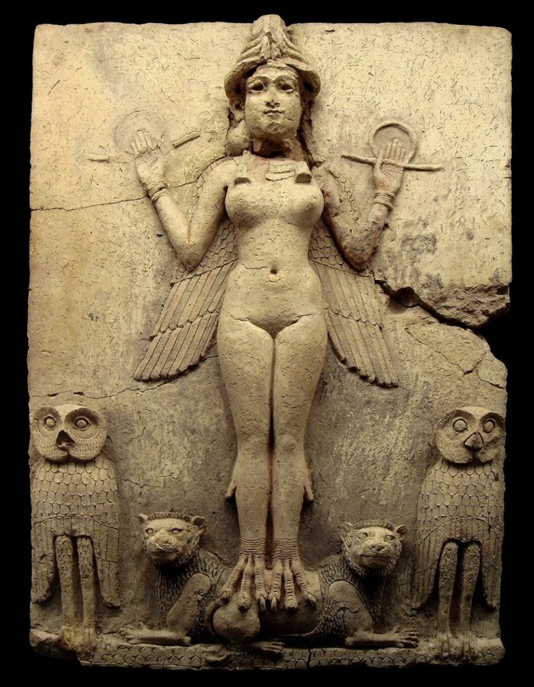 Obraz Lilith bývá spojován s bohyní sexuality a královnou noci Inannou.