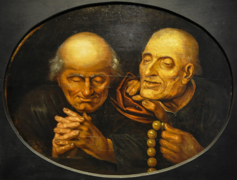 Mezi běžné lži patří i pokrytectví. takto je ztvárnil na svém obraze vlámský renesanční malíř Jan Massijs.