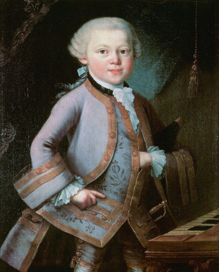 Mozart koncertuje již v útlém dětství.