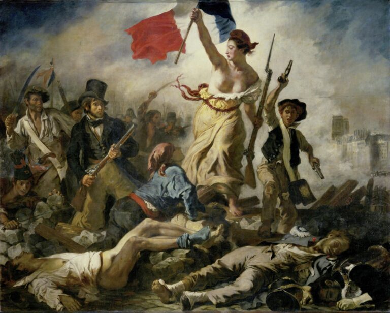 Cena za revoluci se platí krví a svoboda z ní nikdy nevyjde čistá, jako by říkal obraz. Navíc tu revoluce budí dojem přílivové vlny, která jde přes mrtvoly. Dodnes je obraz považován za nejslavnější revoluční malbu a symbol Francie.