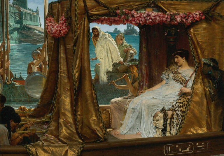 Kleopatra se zamiluje do Marca Antonia.