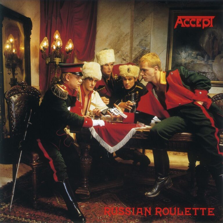 Němečtí metalisté ze skupiny Accept si výjev z ruské rulety vyberou na obal svého alba.