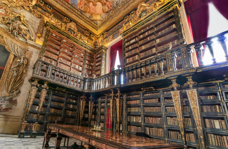 Penězi na zbudování knihovny v Coimbře přispěl sám portugalský král.