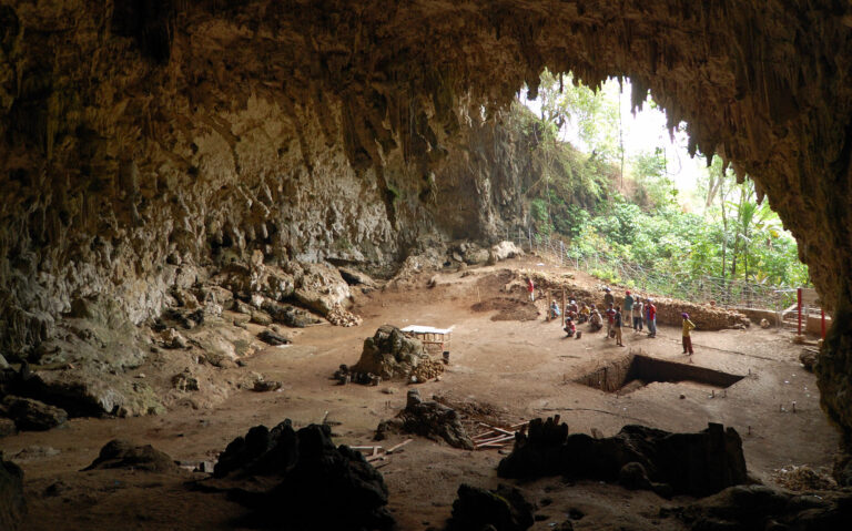 Vápencová jeskyně Liang Bua je rájem archeologů již od 50. let minulého století.