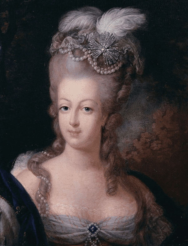 Francouzská královna údajně jevila příznaky těžké formy šedivění vlasů v důsledku stresu.