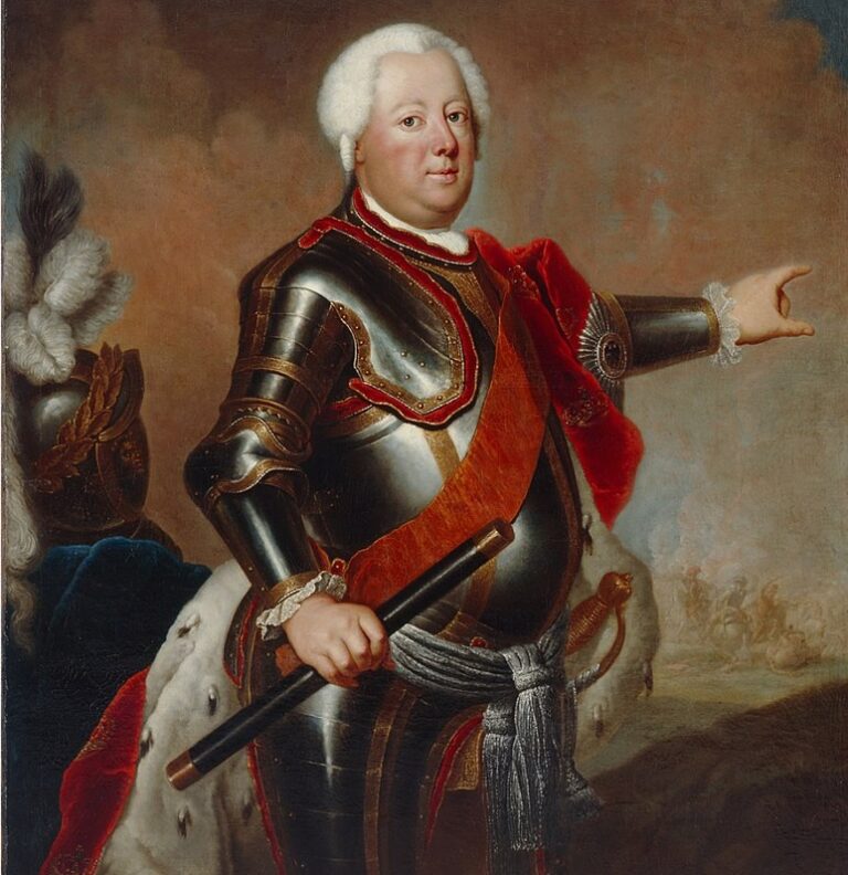 Fridrich Vilém I. je vysokými vojáky doslova posedlý.