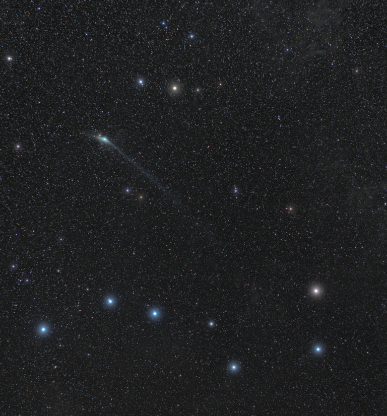 Kometa ZTF dosáhla největšího přiblížení k Zemi 1. února 2023 ve vzdálenosti asi 42 milionů kilometrů Vrátí se zhruba za 50 tisíc let.