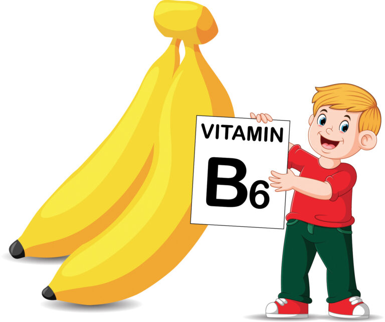 Banány jsou mimořádně bohaté na vitamin B6. Jeden průměrný plod pokryje asi pětinu jeho denní potřeby.
