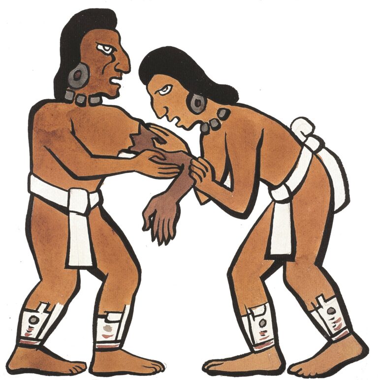 Legendární mayští hrdinové Hunahpu a Xbalanque.