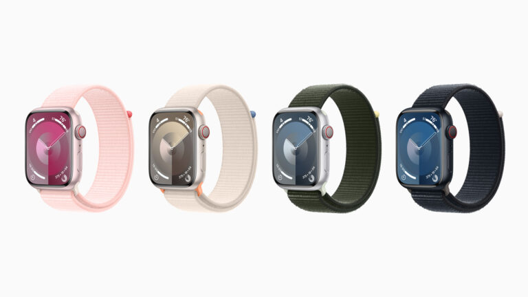 V kombinaci s vybranými pouzdry a řemínky jsou Apple Watch Series 9 prvními uhlíkově neutrálními produkty od Applu. Foto: Apple
