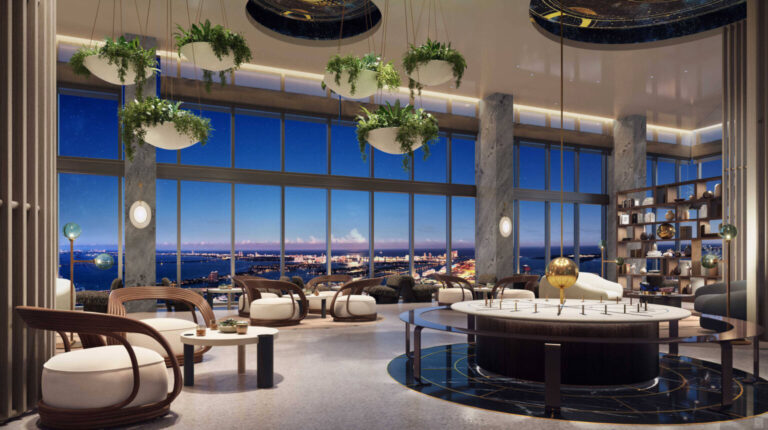 Největší penthouse ve Waldorf Astoria Residences má hodnotu 50 milionů dolarů.