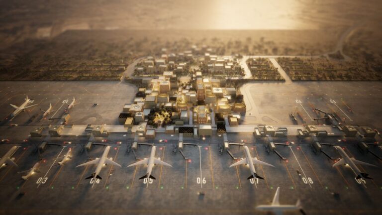 Návrh nového terminálu letiště Abha v saúdskoarabském regionu Aseer zaujme na první pohled svým netradičním řešením.