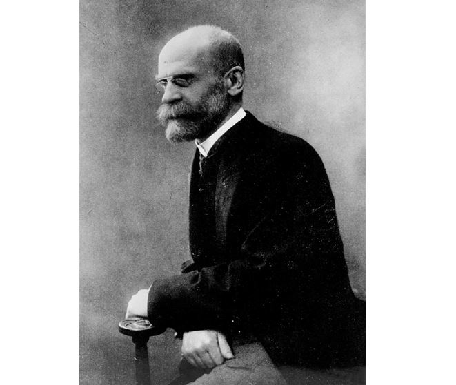 Francouzský sociolog Émile Durkheim.