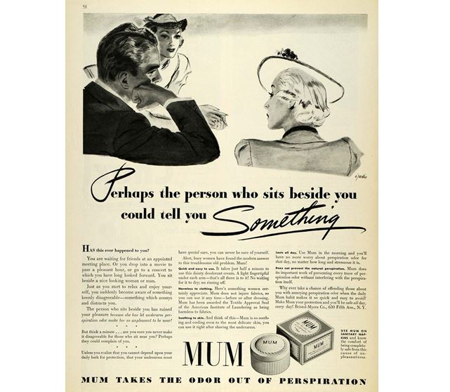 Před sto lety je MUM předním výrobcem deodorantů. Značka však žije dodnes.