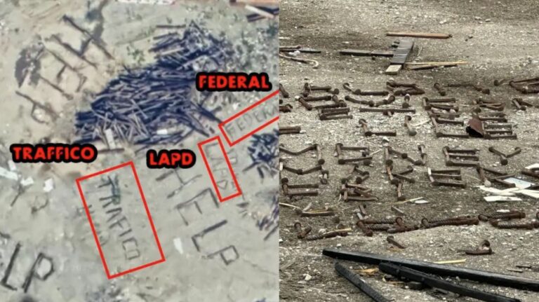 Slova jako LAPD, FEDERAL a TRAFFICO budí podezření o obchodu s lidmi.